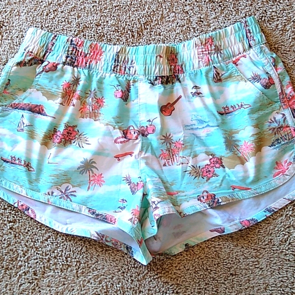 Billabong Pants - Billabong Tropical Print Surf Shorts